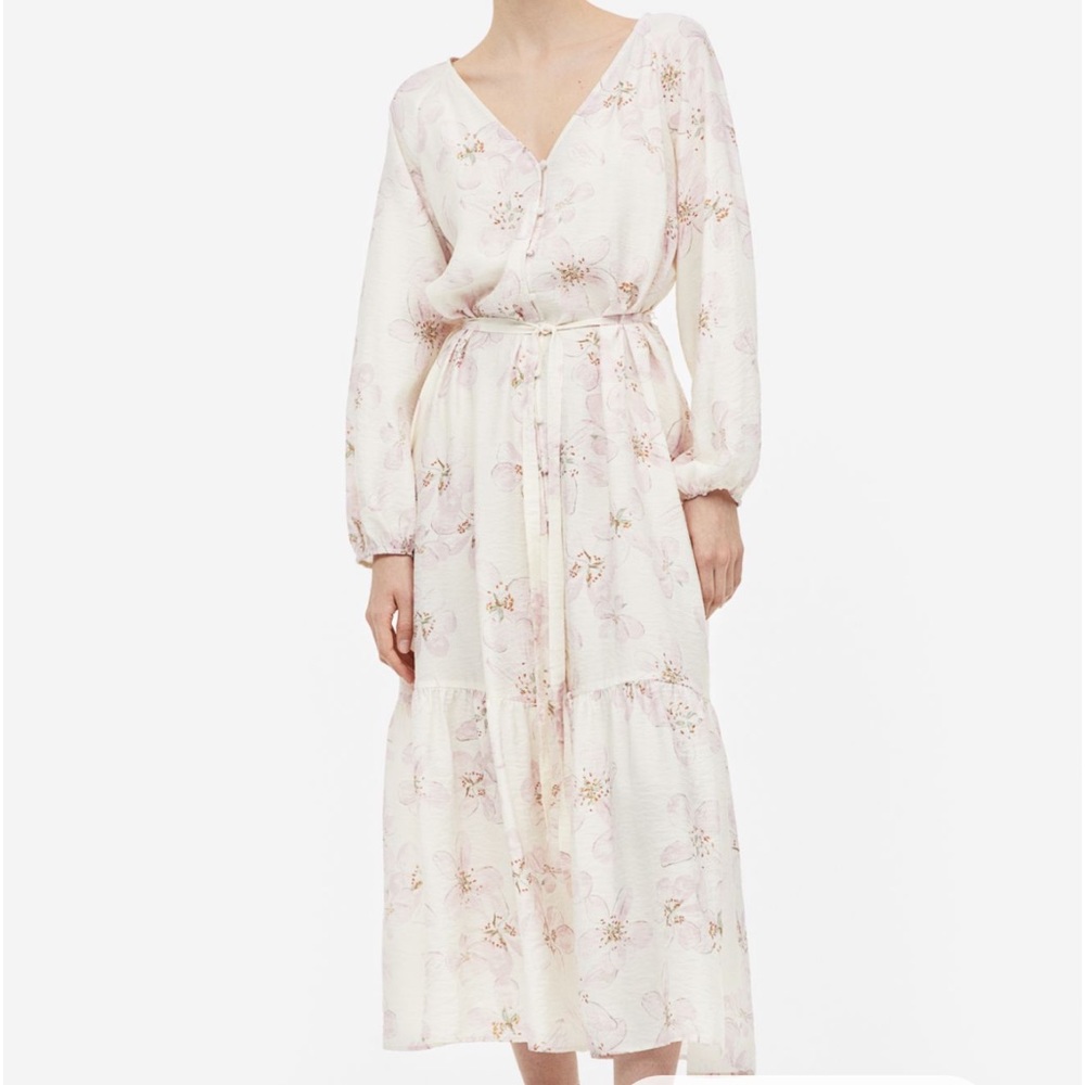 H&M long sleeve maxi dress